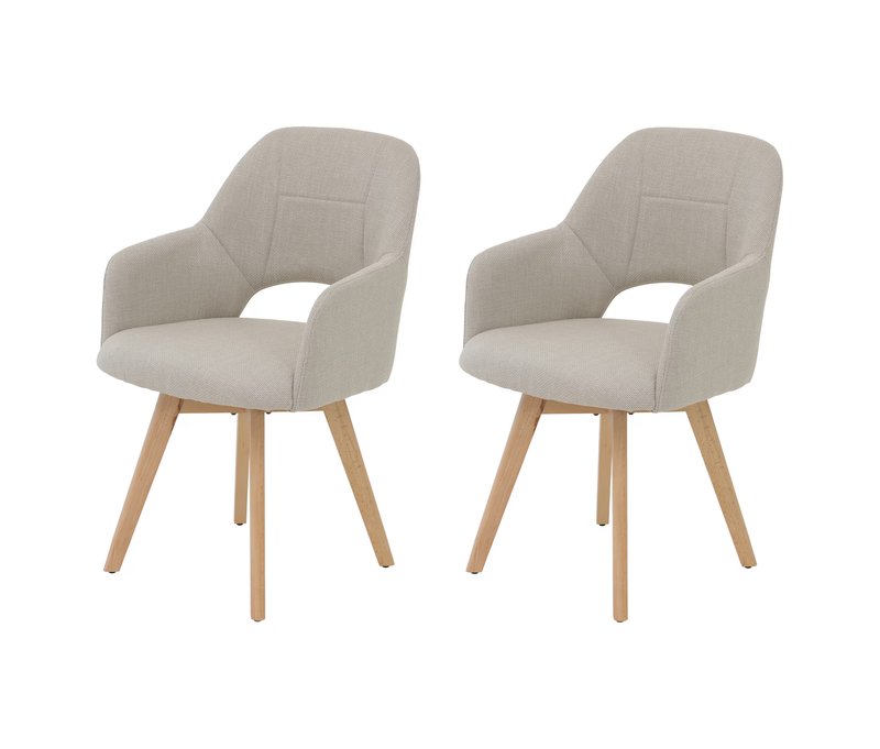 Tchibo - 2 Hela Stühle »Stade« - 57x61x88cm - beige -