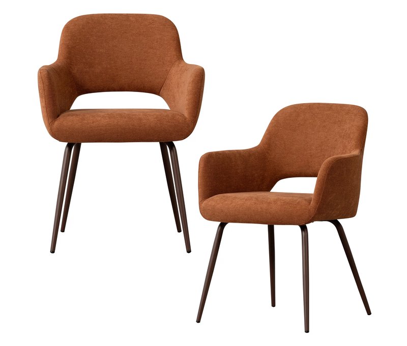 Tchibo - Woood Stühle »Jenny« - 58x58x80cm - braun -