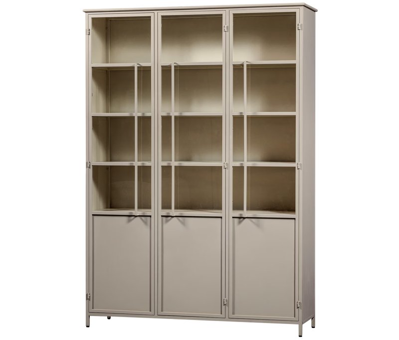 Tchibo - Woood Metall-Vitrine »Exhibit« XL - 140x40x200cm - braun -