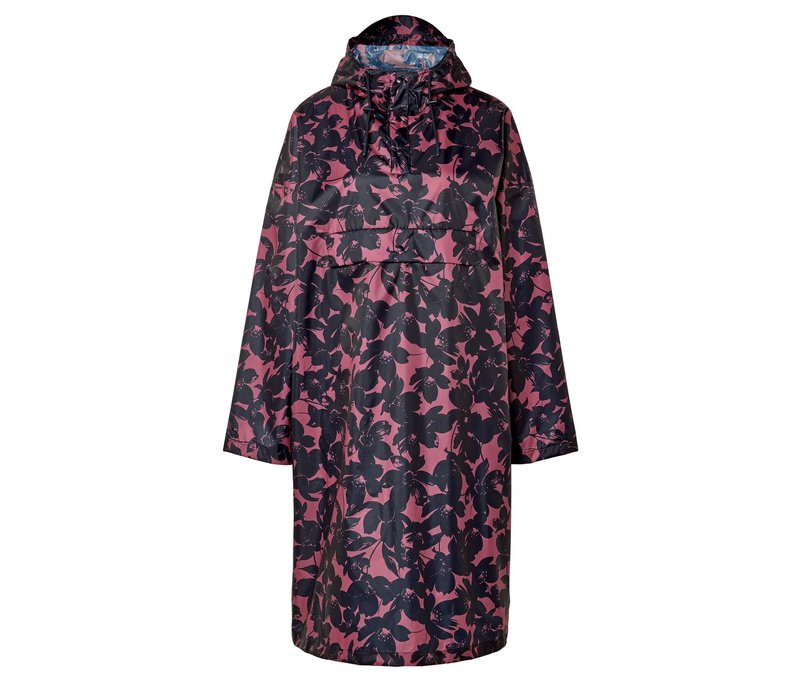 Tchibo - Regenponcho - Damen - Gr. L/Xl - rosa/print