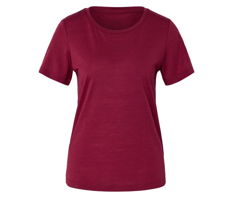 Tchibo - Funktionsshirt mit Merinowolle - Damen - Gr. XL - rot