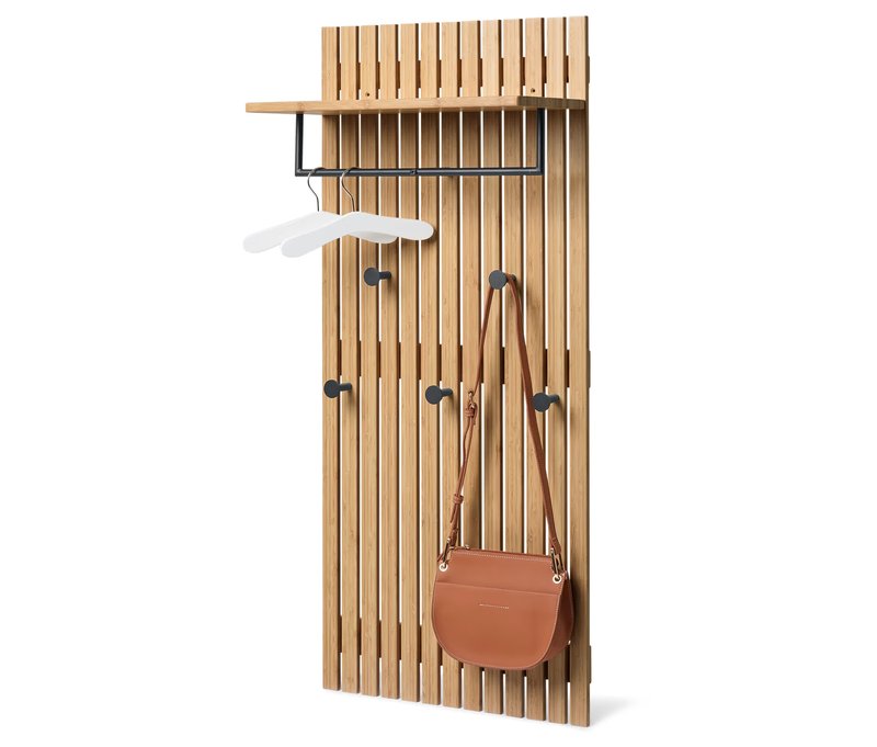 Tchibo - Garderobe »Holt« aus Bambus mit Lamellenelementen - 48,5x25,2x110cm - naturfarben -
