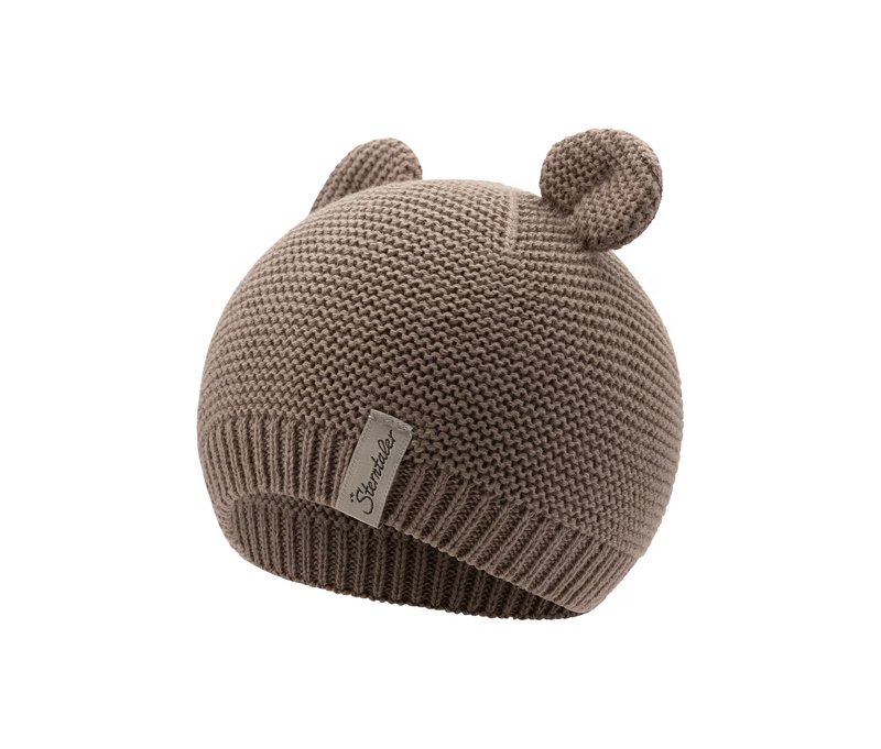 Tchibo - Sterntaler Strickmütze - Kinder - Gr. 37 - braun