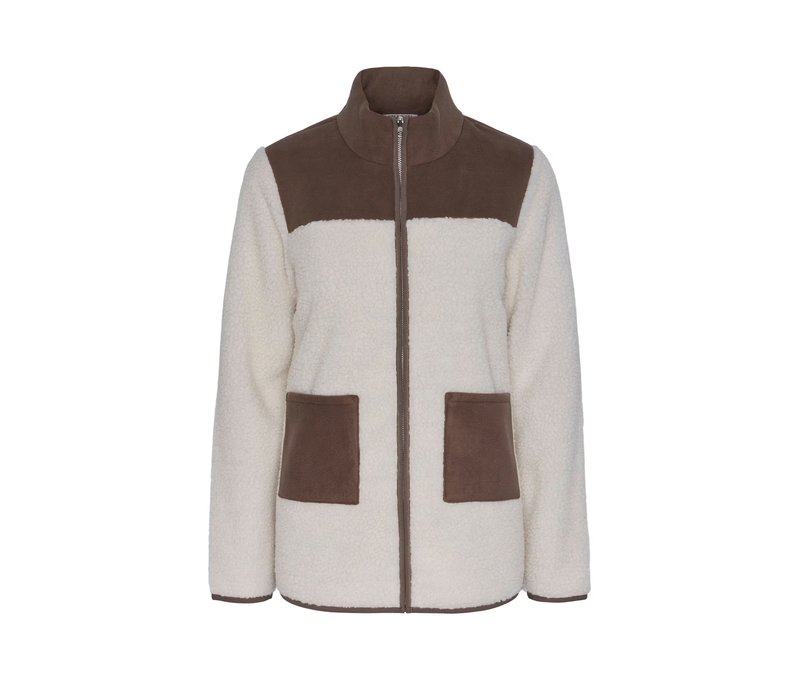 Tchibo - Teddy-Jacke - Damen - Gr. 46 - beige