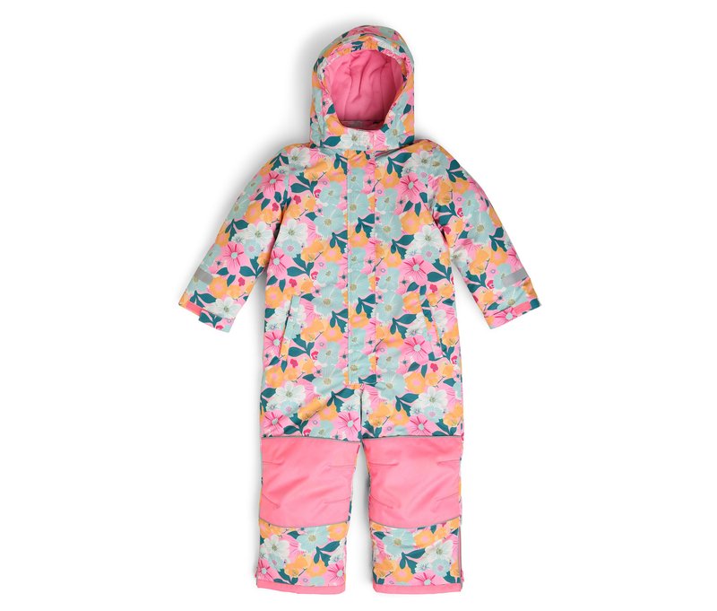 Tchibo - Kinder-Schneeanzug - Baby - Gr. 98/104 - pink/geblümt
