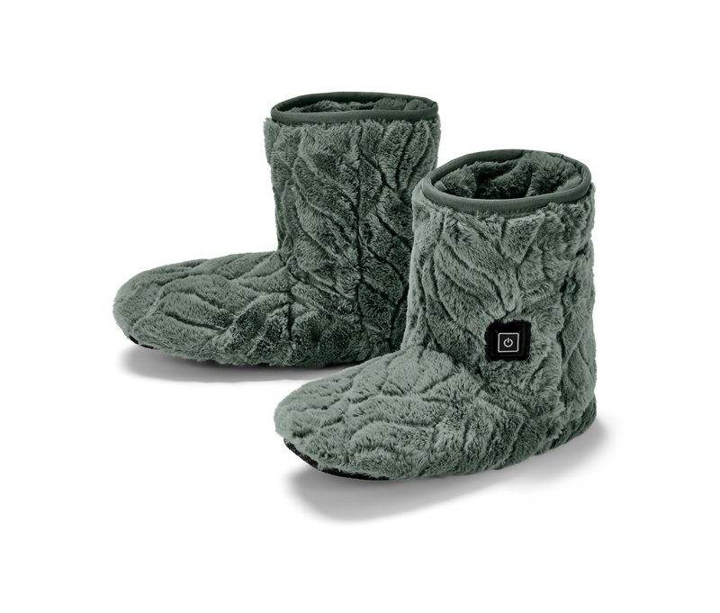 Tchibo - Beheizbare Schuhe - Gr. M - dunkelgrün