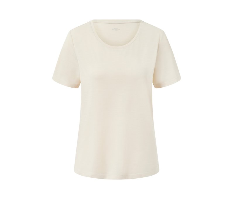 Tchibo - Funktionsshirt mit Wolle - Damen - Gr. XL - beige