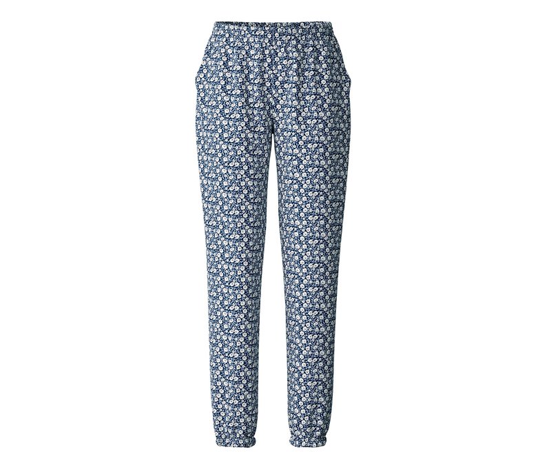 Tchibo - Calida »Favourites Sleep« Hose - Damen - Gr. S - blau/print