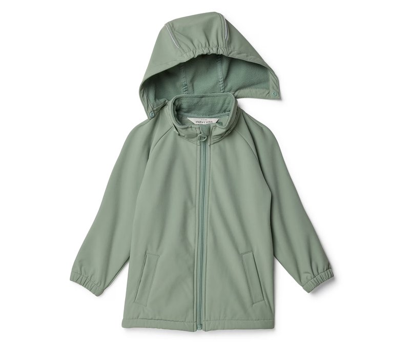 Tchibo - Kinder-Softshelljacke - Jungen - Gr. 110/116 - dunkelgrün/print