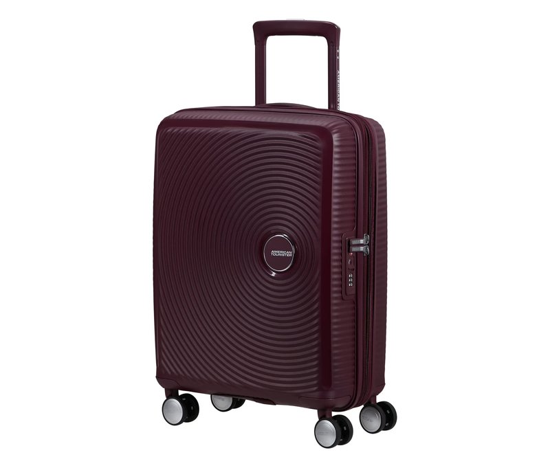 American Tourister Hartschalen-Koffer »Soundbox« Spinner, klein, wild cherry