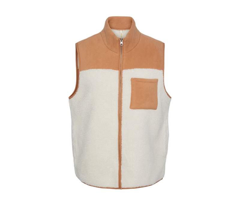 Tchibo - Teddy-Weste - Damen - Gr. 40 - cognac