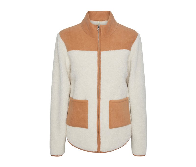 Tchibo - Teddy-Jacke - Damen - Gr. 42 - cognac