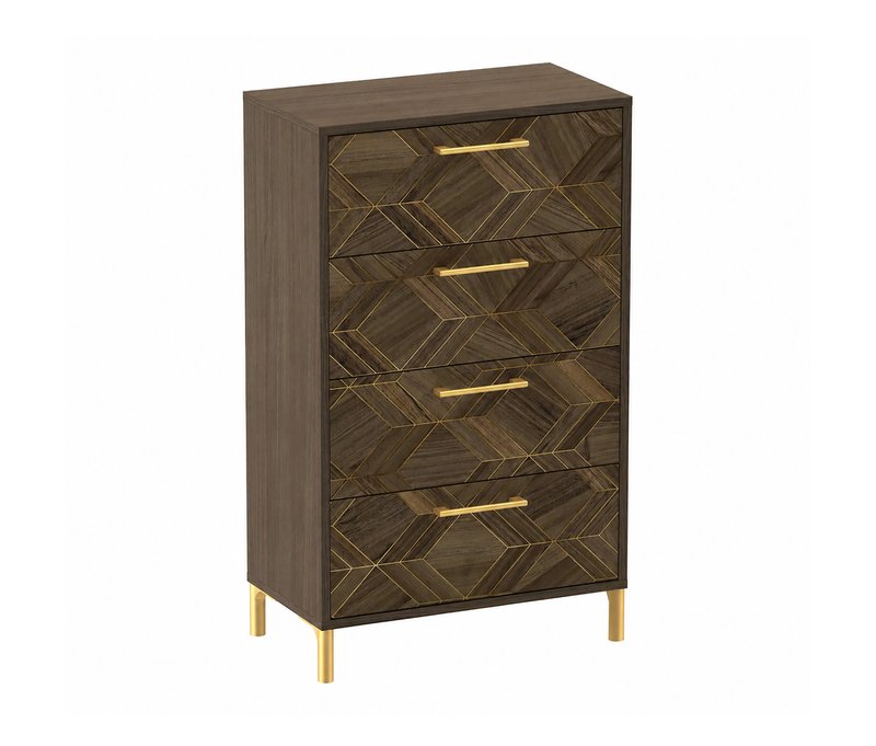 Tchibo - Kommode »Glenn« - 60x33x100,7cm - gold -