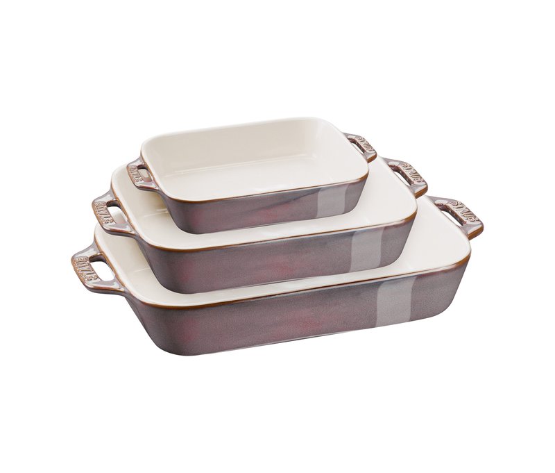 3 Staub Auflaufformen - grau