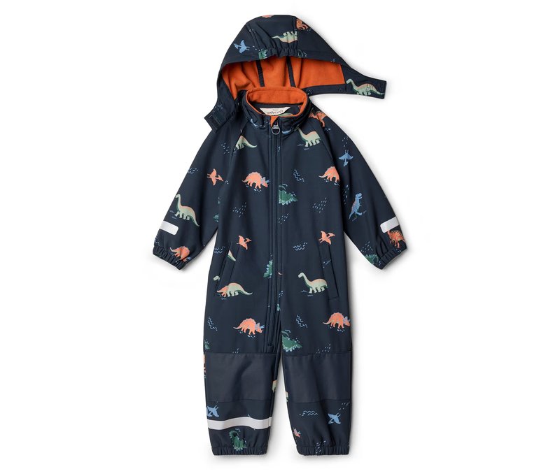 Tchibo - Kinder-Softshell-Einteiler - Jungen - Gr. 98/104 - dunkelblau/print