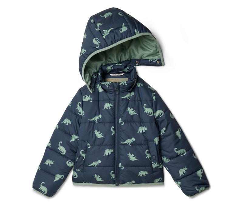Tchibo - Kinder-Steppjacke - Jungen - Gr. 122/128 - dunkelblau/print