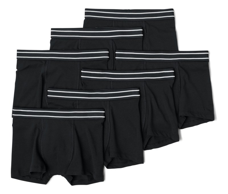 Tchibo - 7 Kinder-Slipboxer - Jungen - Gr. 146/152 - schwarz
