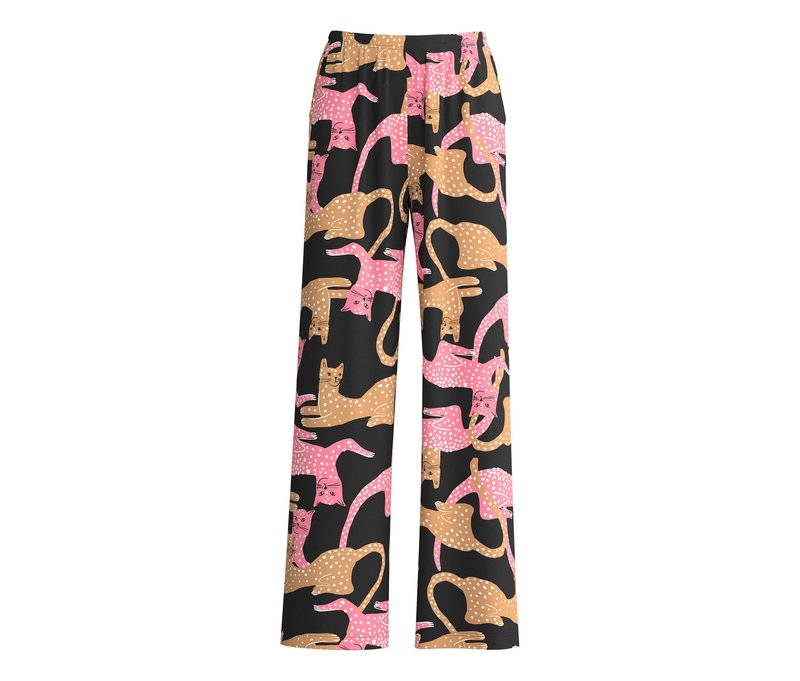 Tchibo - Calida Hose »Sleep Over M&M« - Damen - Gr. M - schwarz/print