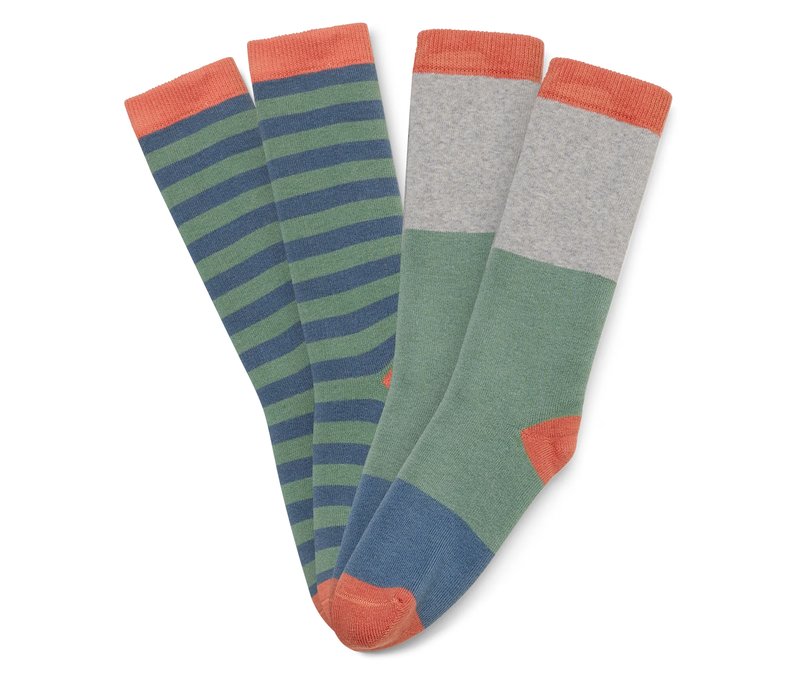 Tchibo - 2 Paar Kinder-Gummistiefel-Socken - Jungen - Gr. 27-30 - blau