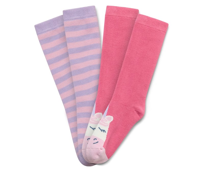 Tchibo - 2 Paar Kinder-Gummistiefel-Socken - Mädchen - Gr. 27-30 - lila