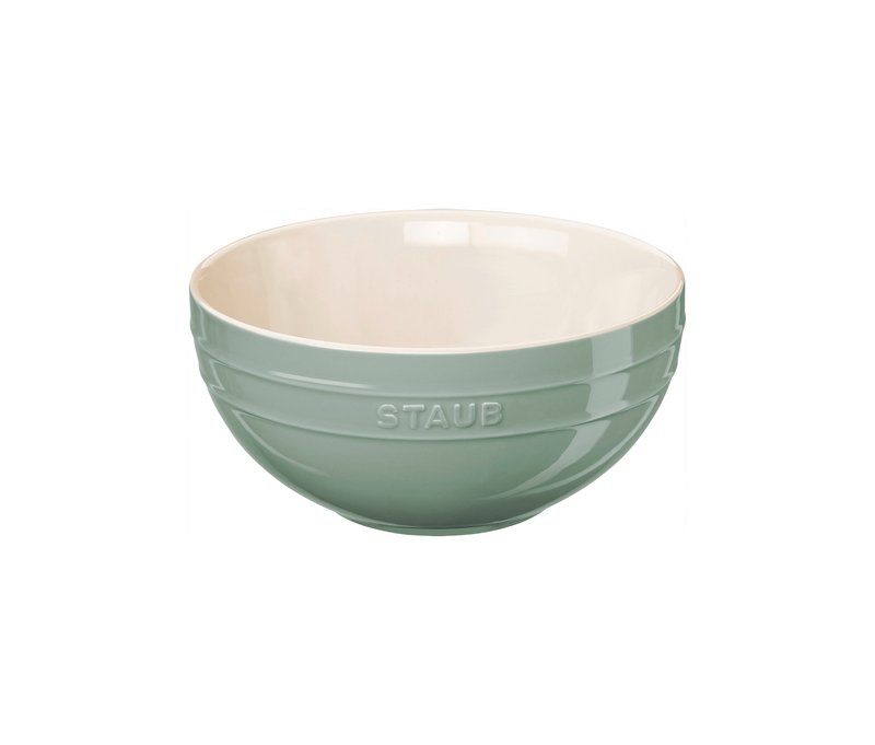 Staub Keramik-Schüssel, ca. 24 cm, eukalyptus