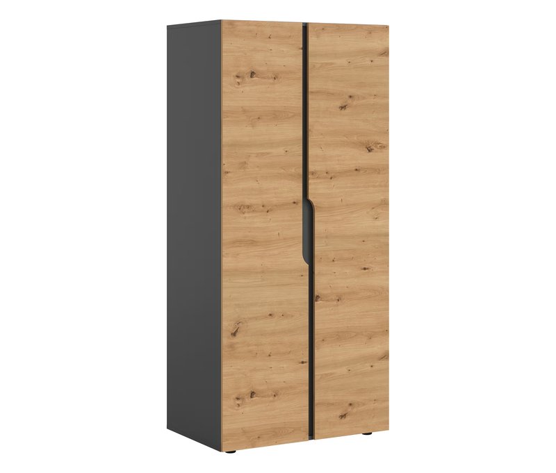 Tchibo - xonox Kleiderschrank »Saga« - 80x51x180cm - anthrazit -