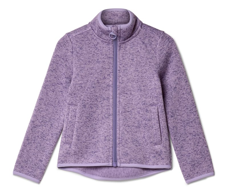 Tchibo - Kinder-Strickfleecejacke - Baby - Gr. 86/92 - lila