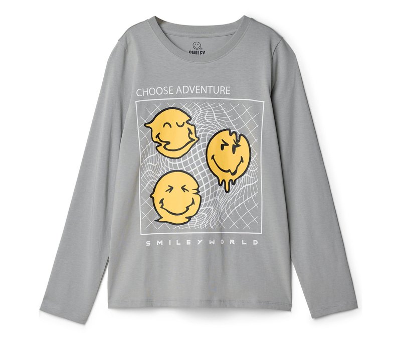 Tchibo - Kinder-Langarmshirt Smileyworld® - Kinder - Gr. 146/152 - schwarz
