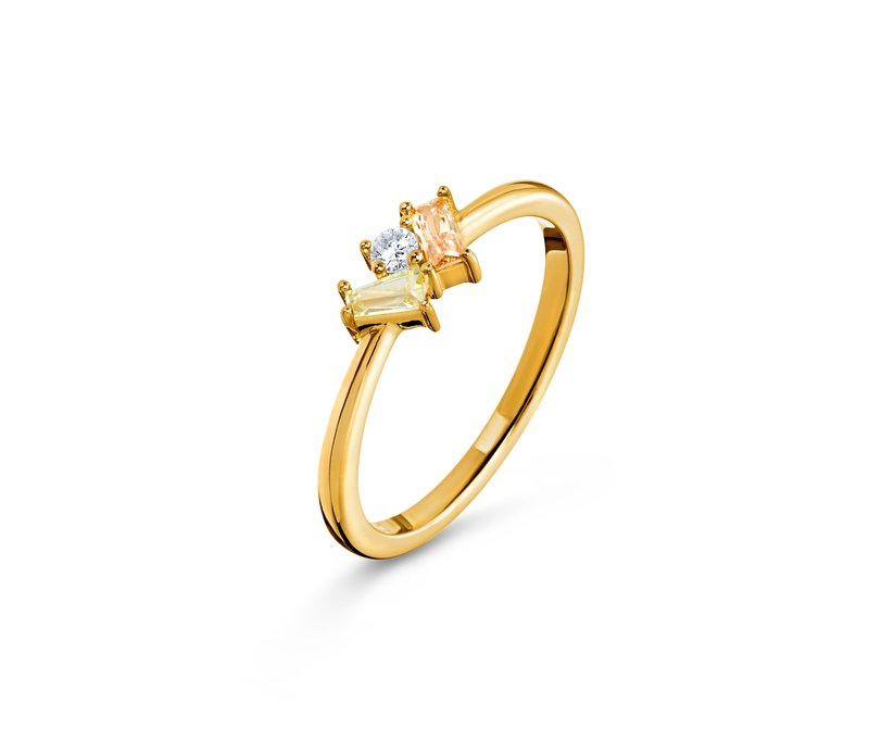 Tchibo - Ring - Damen - Gr. 17 - gold