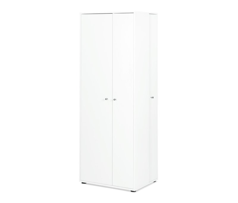 Tchibo - Universalschrank mit seitlichem Stauraum - 68,5x52x184cm - silber -