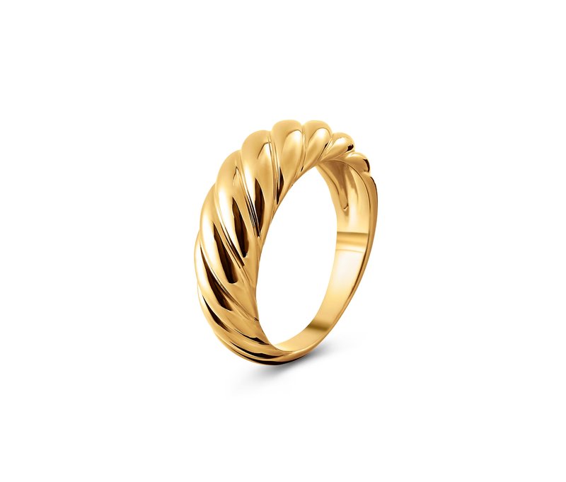 Tchibo - Ring - Damen - Gr. 21 - gold
