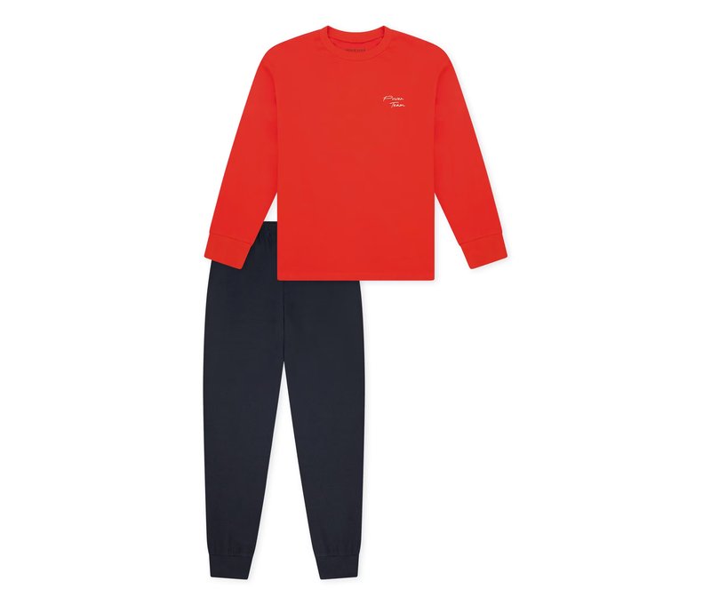 Schiesser Kinder-Pyjama mit Bündchen - Jungen - Gr. 116 - dunkelblau