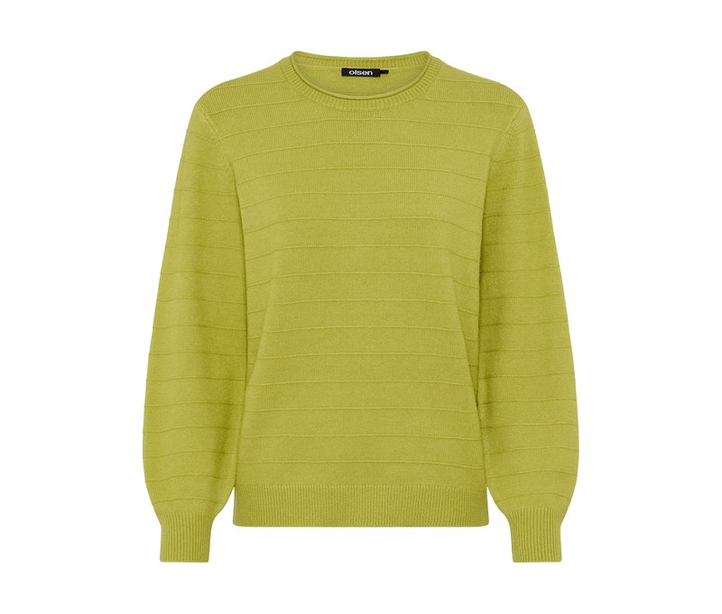 Tchibo - Olsen Strukturpullover - Damen - Gr. 48 - grün