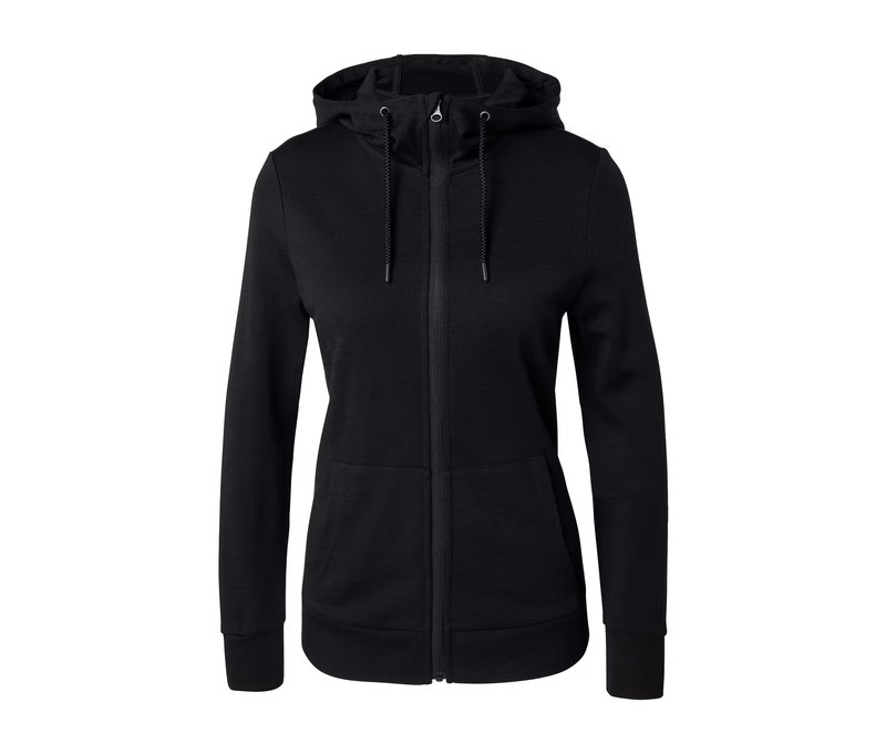 Tchibo - Kapuzenjacke mit Wolle - Damen - Gr. S - schwarz