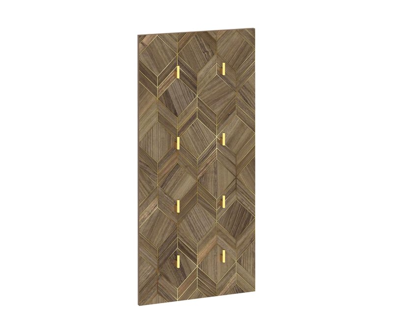 Tchibo - Hakenpaneel »Glenn« - 120x49x6cm - gold -