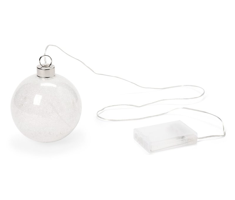 Tchibo - Hängende LED-Glaskugel - silber