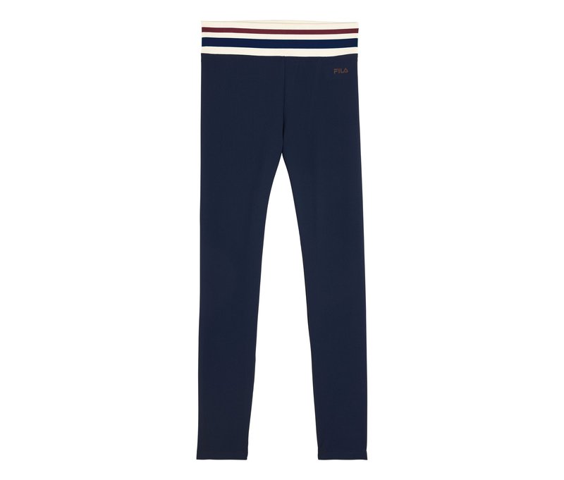 Fila Damen-Sportleggings - Damen - Gr. L - dunkelblau