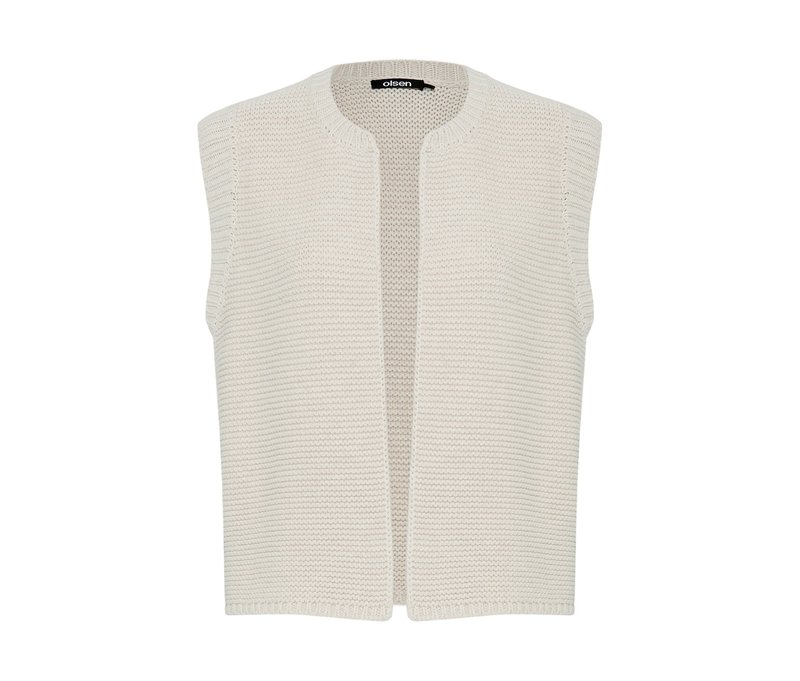 Tchibo - Olsen Strick-Weste - Damen - Gr. 36 - beige