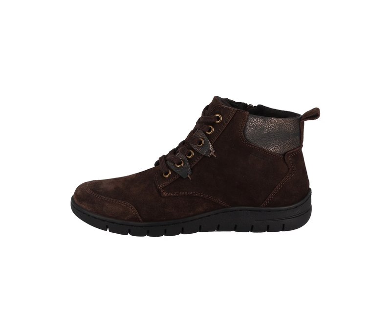 Romika Velours-Schnürstiefel - Damen - Gr. 39