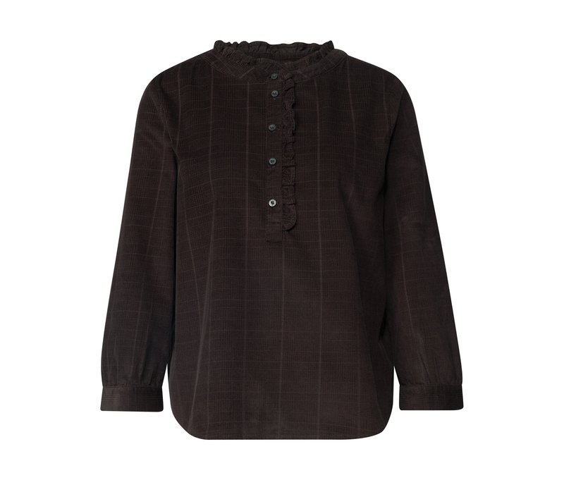 Street One Cordbluse - Damen - Gr. 36 - schwarz