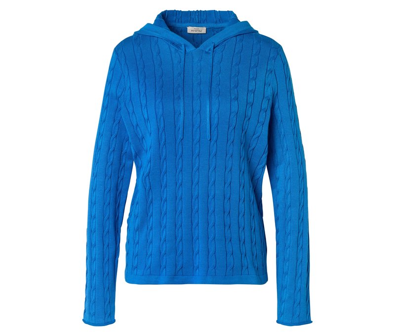 Tchibo - Strick-Hoodie - Damen - Gr. XXL - blau