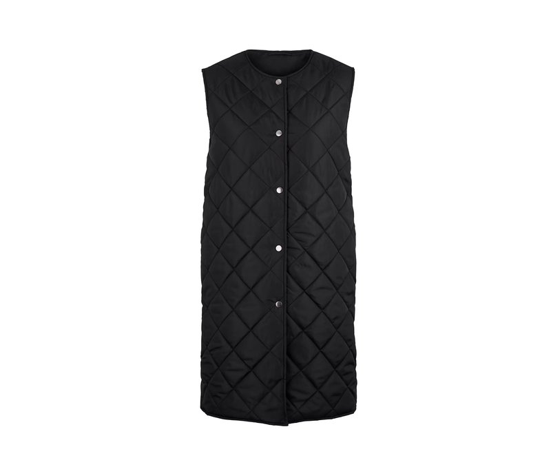 Tchibo - Lange Steppweste - Damen - Gr. 40 - schwarz