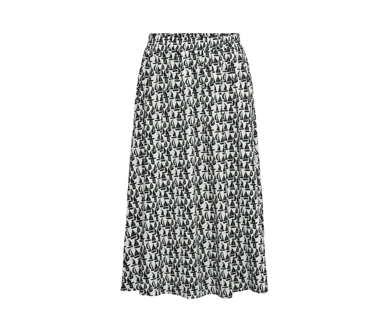 Tchibo - Rock mit Print - Damen - Gr. XS - schwarz