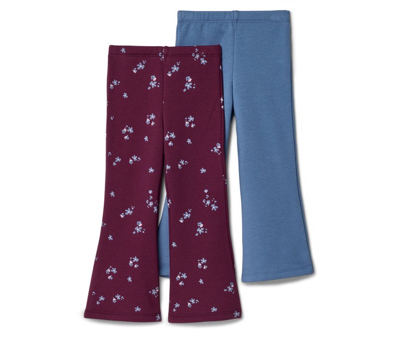 Tchibo - 2 Flared-Kinder-Thermoleggings - Mädchen - Gr. 110/116 - blau