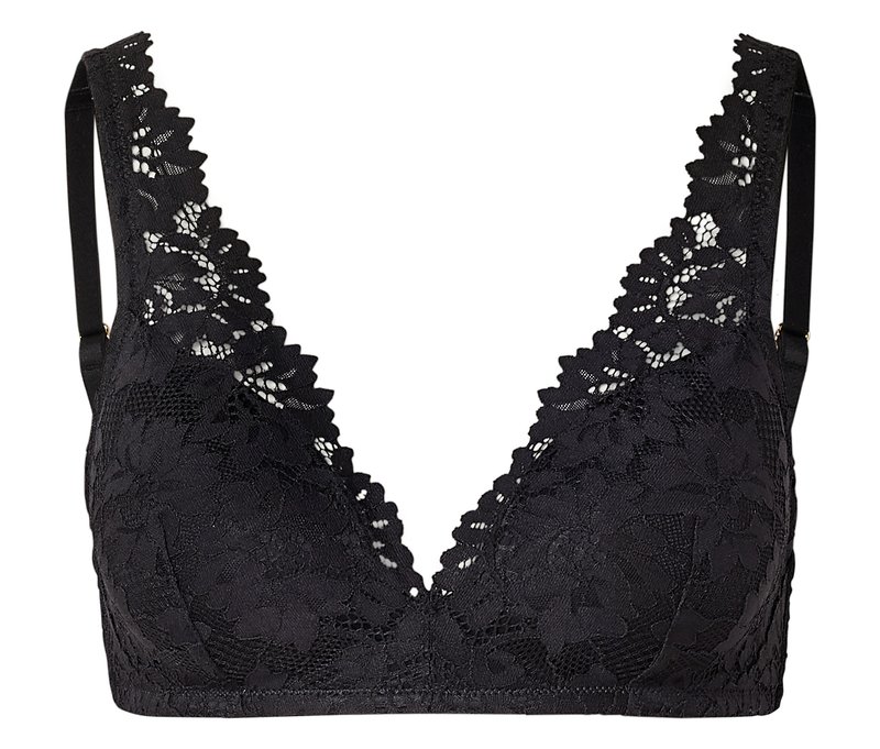 Tchibo - Softschalen-BH mit Spitze - Damen - Gr. 85A - schwarz