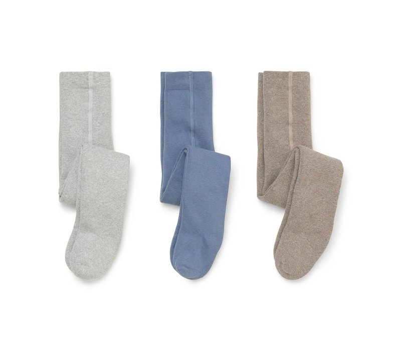 Tchibo - 3 Kinder-Frottee-Strumpfhosen - Jungen - Gr. 122/128 - blau
