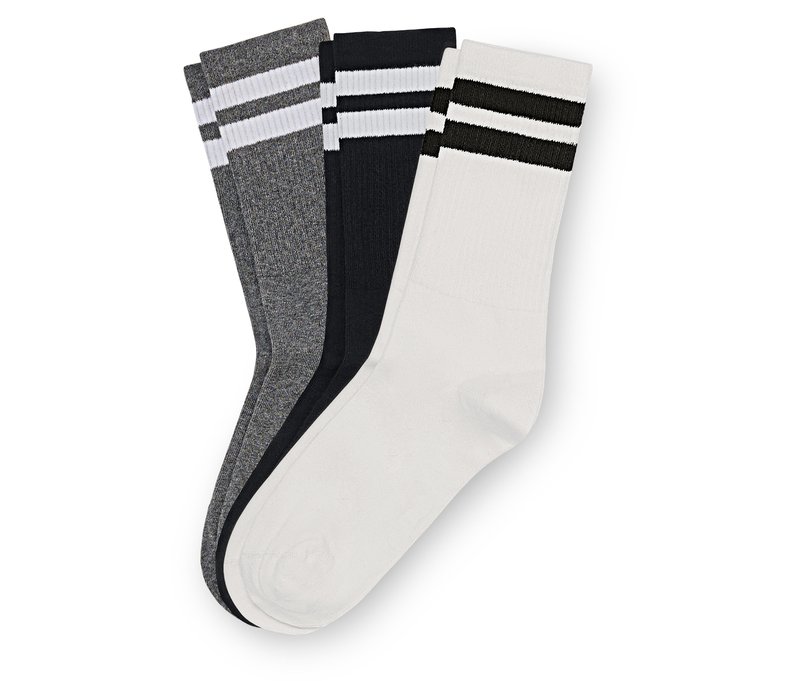 Tchibo - 3 Paar Tennissocken - Unisex - Gr. 39-42 - hellgrau