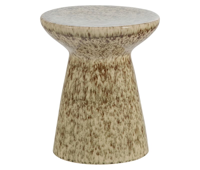 Tchibo - Woood Keramik-Beistelltisch »Fleck« - 47,5x47,5x54,5cm - hellbraun -