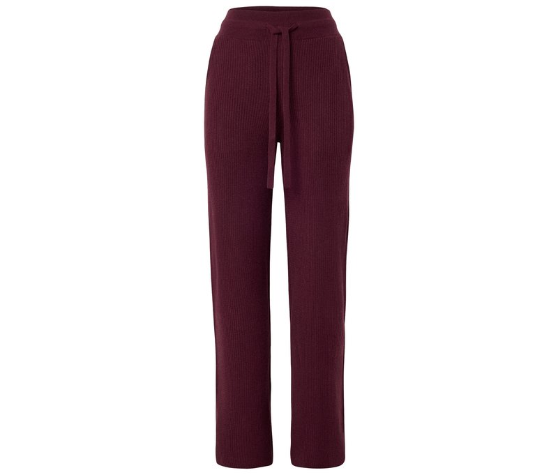 Tchibo - Feinstrick-Loungewear-Hose - Damen - Gr. XL - weinrot