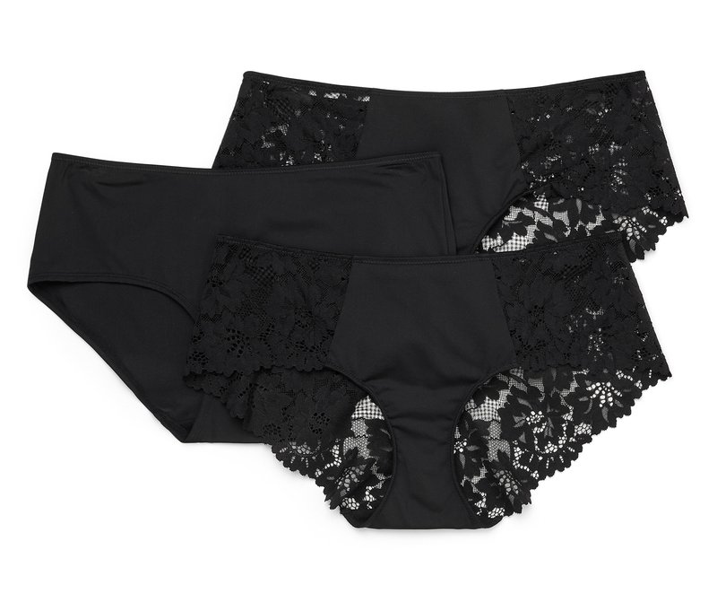 Tchibo - 3 Pantys - Damen - Gr. M - schwarz